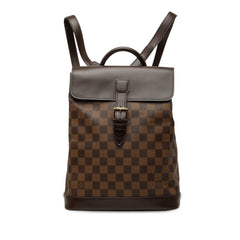ルイ ヴィトン ダミエ ソーホー リュック バックパック N51132 ブラウン PVC レザー レディース LOUIS VUITTON 中古