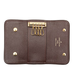 ルイ ヴィトン モノグラム ミニ ミュルティクレ4 キーケース M92426 レッド キャンバス レザー レディース LOUIS VUITTON 【中古】