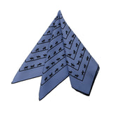 エルメス カレ40 SAUT GALOP CANTER RACK 馬術 乗馬 スカーフ ブルー ブラック シルク レディース HERMES 【中古】