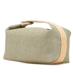 エルメス ブリッド ア ブラックGM ハンドバッグ ヴェールフォレ グリーン ウール レディース HERMES 【中古】