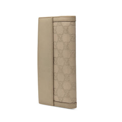 グッチ グッチシマ 長財布 159641 グレー系 レザー レディース GUCCI 【中古】