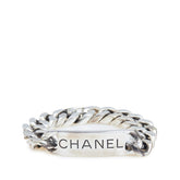 シャネル ロゴプレート ブレスレット 喜平 シルバー メタル レディース CHANEL 【中古】