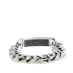 シャネル ロゴプレート ブレスレット 喜平 シルバー メタル レディース CHANEL 【中古】