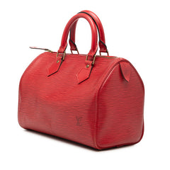 ルイ ヴィトン エピ スピーディ25 ハンドバッグ ミニボストンバッグ M43017 カスティリアンレッド レザー レディース LOUIS VUITTON 【中古】