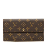 ルイ ヴィトン モノグラム ポルトフォイユ サラ 旧型 長財布 M61734 ブラウン PVC レザー レディース LOUIS VUITTON 中古