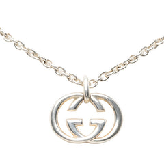 グッチ インターロッキングG チェーン ペンダント ネックレス SV925 シルバー レディース GUCCI 【中古】