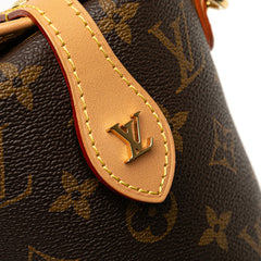 ルイ ヴィトン モノグラム フォールド ミー ポーチ ショルダーバッグ M80874 ブラウン PVC レザー レディース LOUIS VUITTON 中古