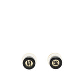 シャネル ココマーク スタッドピアス 01P シルバー ブラック メタル プラスチック レディース CHANEL 【中古】