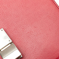 セリーヌ クラシックボックス ミディアム 斜め掛け ショルダーバッグ ピンク系 レザー レディース CELINE 【中古】