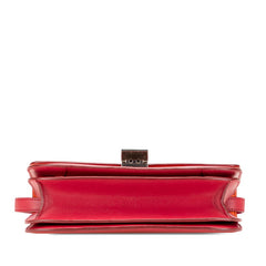 セリーヌ クラシックボックス ミディアム 斜め掛け ショルダーバッグ ピンク系 レザー レディース CELINE 【中古】