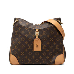 ルイ ヴィトン モノグラム オデオンNM MM 斜め掛け ショルダーバッグ M45355 ブラウン PVC レザー レディース LOUIS VUITTON 【中古】