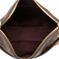 ルイ ヴィトン モノグラム オデオンNM MM 斜め掛け ショルダーバッグ M45355 ブラウン PVC レザー レディース LOUIS VUITTON 【中古】