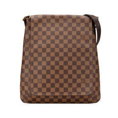 ルイ ヴィトン ダミエ ミュゼットサルサ ロングショルダー ショルダーバッグ N51300 ブラウン PVC レザー レディース LOUIS VUITTON 【中古】
