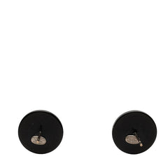 シャネル ココマーク スタッドピアス 00A ブラック プラスチック ラインストーン レディース CHANEL 【中古】