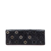 シャネル マトラッセ ラインストーン クラッチバッグ ブラック ラムスキン レディース CHANEL 【中古】