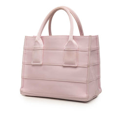 サルヴァトーレフェラガモ ロゴ ミニ トートバッグ ハンドバッグ GG-214988 ピンク ファブリック レディース Salvatore Ferragamo 【中古】