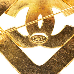 シャネル ヴィンテージ ココマーク ブローチ ゴールド メッキ レディース CHANEL 【中古】