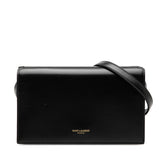 サンローラン 斜め掛け フラップ ショルダーバッグ 769162 ブラック レザー レディース SAINT LAURENT 【中古】