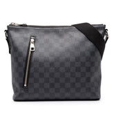 ルイ ヴィトン ダミエ グラフィット ミックPM 斜め掛け ショルダーバッグ N41211 ブラック PVC レザー メンズ LOUIS VUITTON 中古