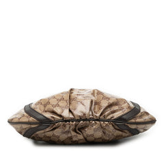 グッチ GGクリスタル アビー 斜め掛け ショルダーバッグ 265691 ベージュ ブラウン PVC レザー レディース GUCCI 【中古】