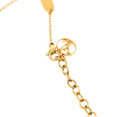 ルイ ヴィトン ネックレス ナノグラム ネックレス M63141 ゴールド シルバー メッキ メタル レディース LOUIS VUITTON 【中古】