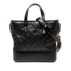 シャネル ガブリエル ドゥ シャネル トートバッグ ショルダーバッグ 2WAY ブラック ラムスキン レディース CHANEL 【中古】