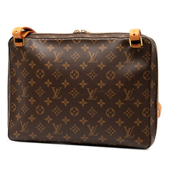 ルイ ヴィトン モノグラム ソフトトランク メッセンジャーMM ショルダーバッグ M44754 ブラウン PVC レザー レディース LOUIS VUITTON 【中古】