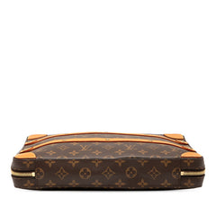 ルイ ヴィトン モノグラム ソフトトランク メッセンジャーMM ショルダーバッグ M44754 ブラウン PVC レザー レディース LOUIS VUITTON 【中古】