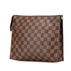 ルイ ヴィトン ダミエ ポッシュ トワレット26 セカンドバッグ N47543 ブラウン PVC レザー レディース LOUIS VUITTON 【中古】