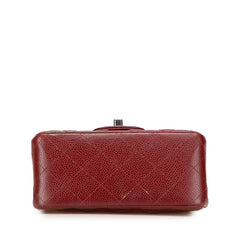 シャネル マトラッセ ココマーク 斜め掛け チェーン ショルダーバッグ レッド ボルドー キャビアスキン レディース CHANEL 【中古】