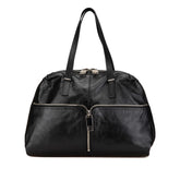 フェンディ ズッカ アンジップド ハンドバッグ トートバッグ 8BR623 ブラック レザー レディース FENDI 【中古】