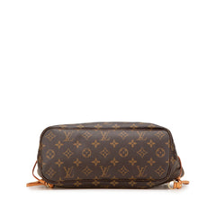 ルイ ヴィトン モノグラム ネヴァーフルPM ハンドバッグ トートバッグ M40155 ブラウン PVC レザー レディース LOUIS VUITTON 【中古】