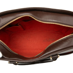ルイ ヴィトン ダミエ サリア オリゾンタル ハンドバッグ N51282 ブラウン PVC レザー レディース LOUIS VUITTON 【中古】