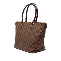 ルイ ヴィトン ダミエ サレヤMM トートバッグ N51182 ブラウン PVC レザー レディース LOUIS VUITTON 【中古】