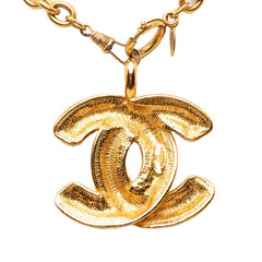シャネル マトラッセ ココマーク チェーン ネックレス ゴールド メッキ レディース CHANEL 【中古】