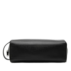 サンローラン ロゴ セカンドバッグ トラベルポーチ 609347 1GF0N ブラック レザー レディース SAINT LAURENT 【中古】