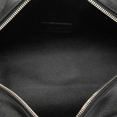 サンローラン ロゴ セカンドバッグ トラベルポーチ 609347 1GF0N ブラック レザー レディース SAINT LAURENT 【中古】
