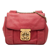 クロエ エルシー 斜め掛け チェーン ショルダーバッグ ピンク レザー レディース Chloe 中古