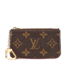 ルイ ヴィトン モノグラム ポシェット クレ コインケース キーケース M62650 ブラウン PVC レザー レディース LOUIS VUITTON 【中古】