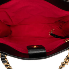 シャネル ココマーク チェーン トートバッグ ショルダーバッグ ブラック レザー レディース CHANEL 【中古】