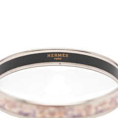 エルメス エマイユPM 七宝焼き バングル シルバー マルチカラー メタル レディース HERMES 【中古】