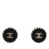 シャネル ココマーク ヴィンテージ イヤリング 96A シルバー ブラック メタル レディース CHANEL 【中古】