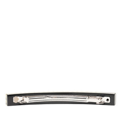 シャネル ココマーク ラインストーン ヘアアクセサリー バレッタ ブラック シルバー プラスチック メタル レディース CHANEL 【中古】