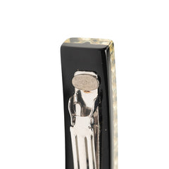 シャネル ココマーク ラインストーン ヘアアクセサリー バレッタ ブラック シルバー プラスチック メタル レディース CHANEL 【中古】