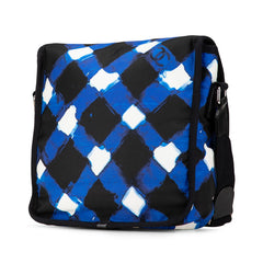 シャネル エアライン メッセンジャーバッグ ショルダーバッグ ブルー マルチカラー ナイロン レディース CHANEL 【中古】