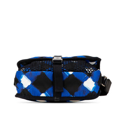 シャネル エアライン メッセンジャーバッグ ショルダーバッグ ブルー マルチカラー ナイロン レディース CHANEL 【中古】