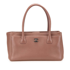 シャネル ココマーク エグゼクティブバック トートバッグ パープル ピンク レザー レディース CHANEL 【中古】