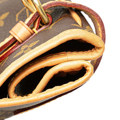 ルイ ヴィトン モノグラム バティニョール オリゾンタル ショルダーバッグ ハンドバッグ M51154 ブラウン PVC レザー レディース LOUIS VUITTON 【中古】