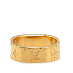 ルイ ヴィトン リング ナノグラム 指輪 #M M00211 ゴールド メッキ レディース LOUIS VUITTON 【中古】