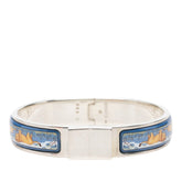 エルメス エマイユPM 七宝焼き バングル ブレスレット SV925 シルバー エナメル レディース HERMES 中古